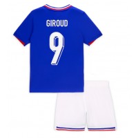 Camiseta Francia Olivier Giroud #9 Primera Equipación para niños Eurocopa 2024 manga corta (+ pantalones cortos)